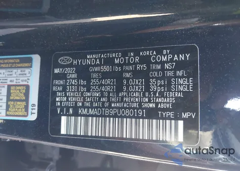 2023 Genesis Gv70 2.5T Awd from USA, damaged, VIN KMUMADTB9PU080191